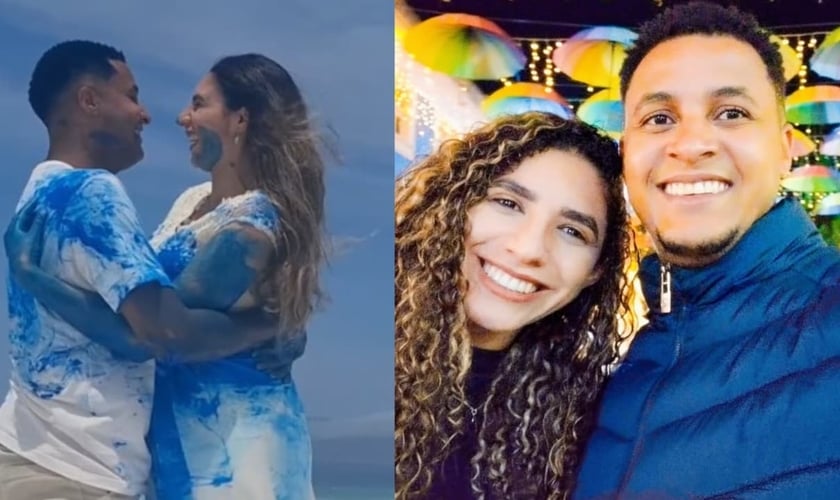 Milaine e Marcelo. (Foto: Reprodução/Instagram/Milaine MuDança).