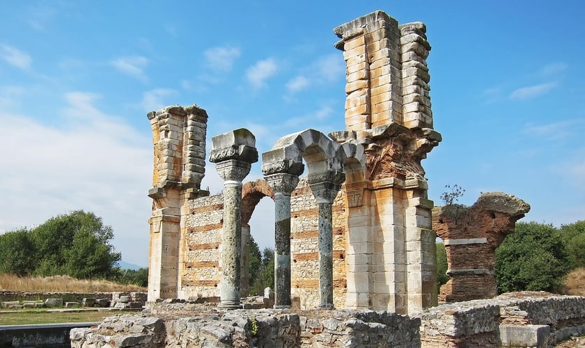 Ruínas em Filipos. (Foto: Pixabay)