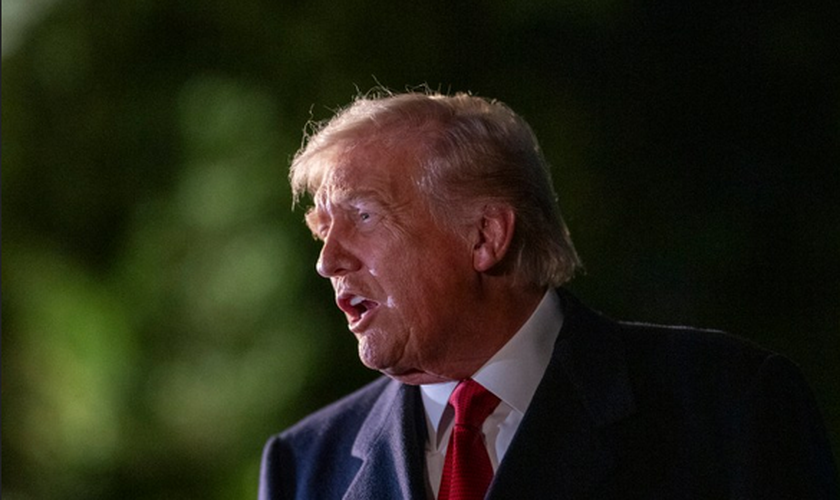 Donald Trump: "Os Estados Unidos não podem ficar de braços cruzados." (Foto: The White House)