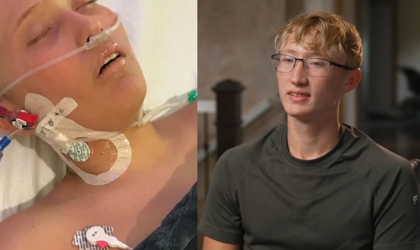 Jaedon Foster foi curado do câncer. (Foto: Reprodução/CBN News).