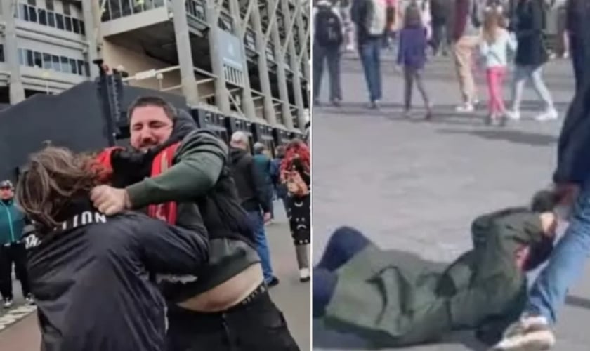 Pregadores de rua enfrentam violência na Europa. (Foto: Reprodução/Instagram/David Ramirez/Reprodução/Revive).
