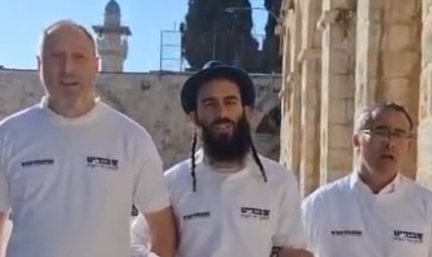 Levitas no Monte do Templo. (Captura de tela/Israel365News)