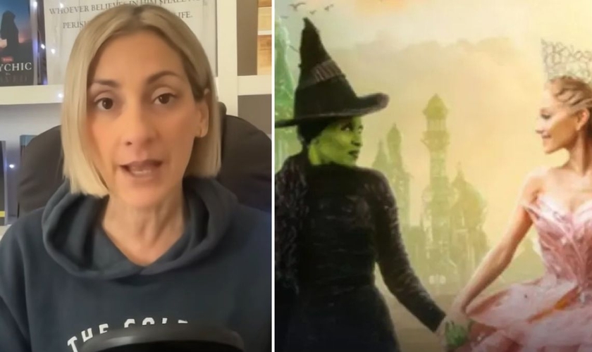 Jenn Nizza alertou sobre a romantização da bruxaria retratada no filme. (Foto: Reprodução/YouTube/Jenn Nizza/One Million Moms)