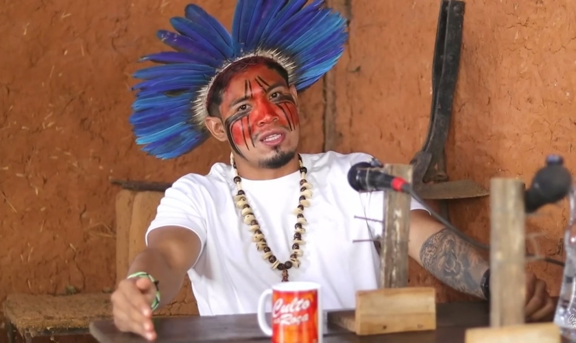 Kayuna Mehinako. (Foto: Reprodução/YouTube/Culto na Roça GO).