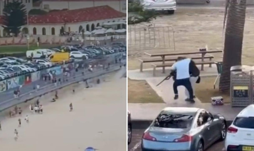 Imagens do atentado em Sydney. (Fotos: Reprodução/Redes Sociais)