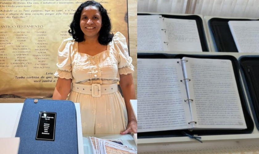  Elisabeth de Souza escreveu o manuscrito de mais de 3 mil páginas. (Foto: Instagram/admorrobranco/Arquivo pessoal/CPAD News).