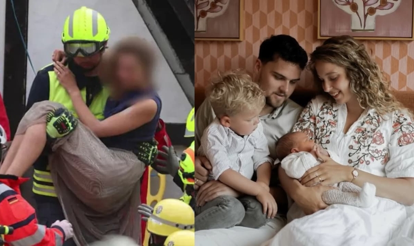 Mark e a família sobreviveram ao desabamento. (Foto: Captura de tela/YouTube/WION/Reprodução/YouTube/Hour of Power NL).