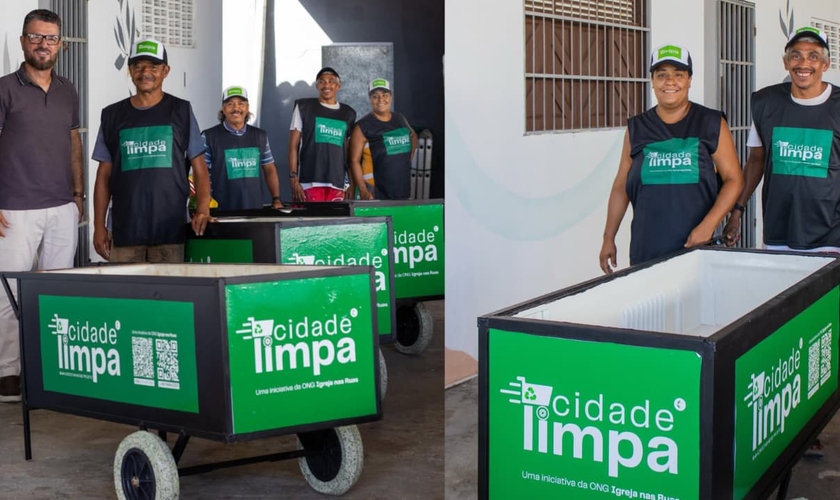 O projeto Cidade Limpa está transformando a vida de moradores de rua em Natal. (Foto: Reprodução/Instagram/Igreja Metodista em Natal).