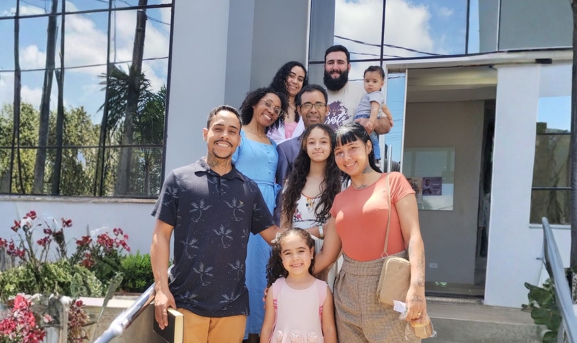 A família de Maria e José. (Foto: Reprodução/Notícias Adventistas)