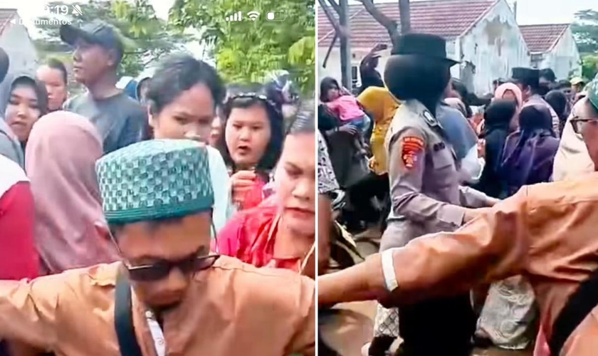 O conflito na Indonésia. (Foto: Reprodução/Instagram/Permadi Arya)
