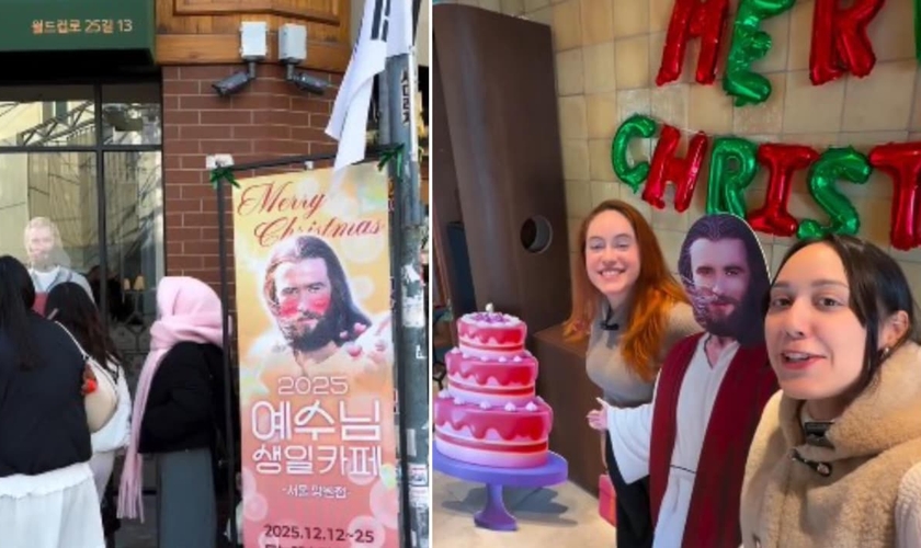 O “fancafe” para Jesus é uma ação evangelística do Campus Crusade for Christ. (Foto: Reprodução/Instagram/marcella.omftv).