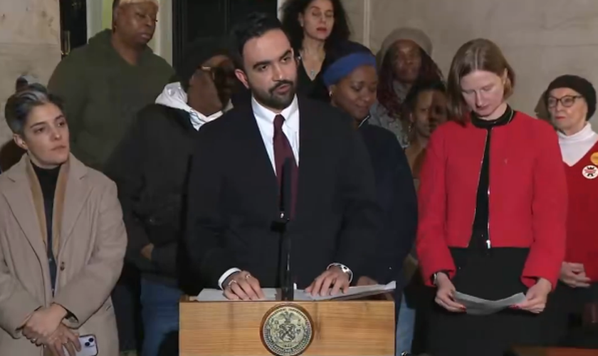 Prefeito de Nova York, Zohran Kwame Mamdani (captura de tela/X/@jacobkornbluh).