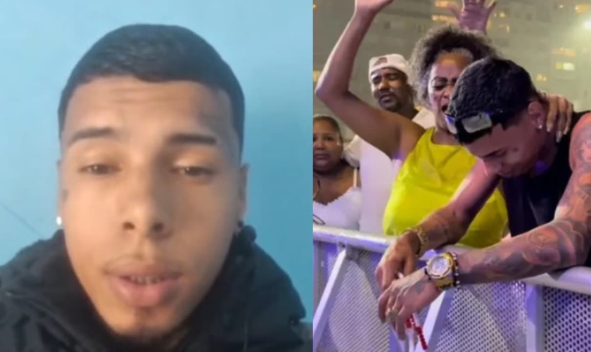 Newton César. (Foto: Reprodução/Instagram/helleniluminadaa/Reprodução/Instagram/Marcados Pagode Gospel).