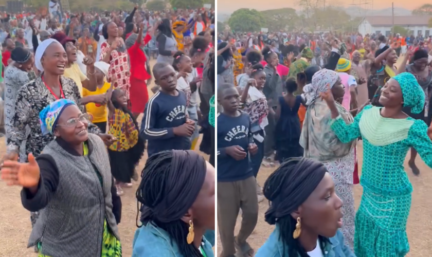 Robert Courson registrou a celebração da fé de cristãos nigerianos em meio à perseguição. (Captura de tela/Instagram/robcourson)