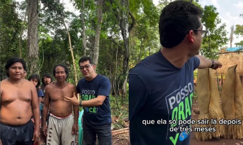 O cacique Amadeu e toda sua tribo se converteram. (Foto: Reprodução/Instagram/Cleber Bandeira).