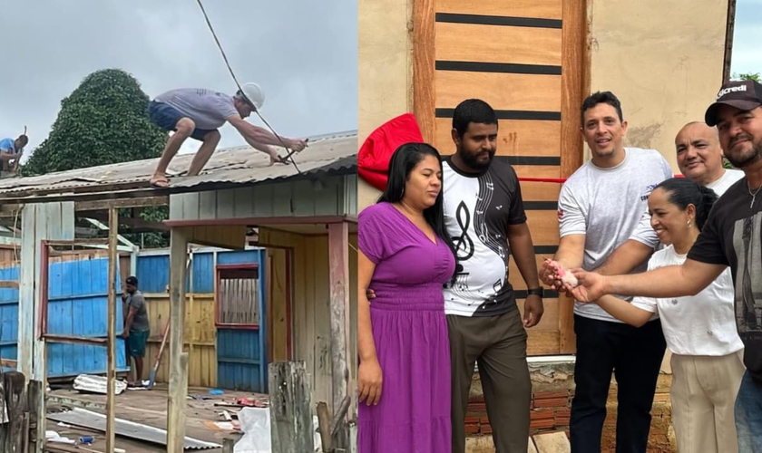 Membros da Igreja Batista Maranata construíram a casa para a família. (Foto: Instagram/Ageu Ibernon Da Silva Braga).