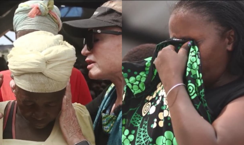 A missionária Heidi Baker orou pela cura de surdos em Cabo Delgado. (Foto: Reprodução/Instagram/Heidi Baker).