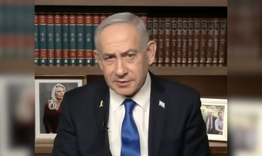 Benjamin Netanyahu: “Israel está pronto para ajudar o povo do Irã”. (Captura de tela/YouTube/Erin Molan)