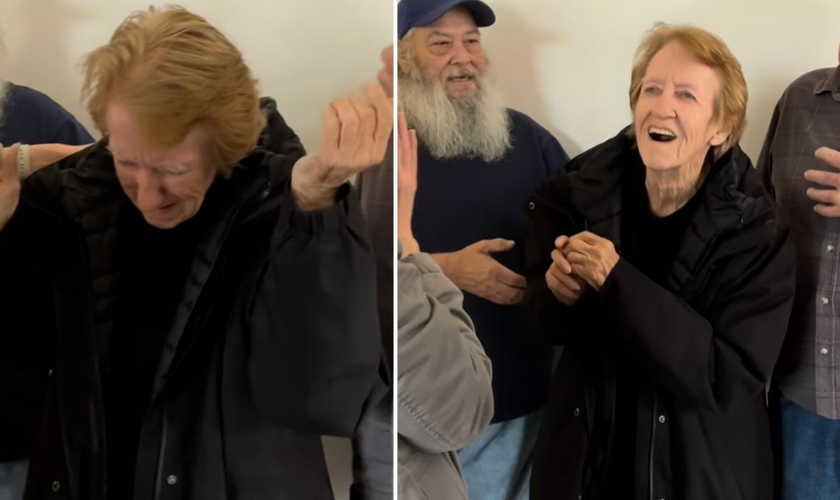 A idosa foi curada instantaneamente após as orações. (Foto: Reprodução/Instagram/Revival House)