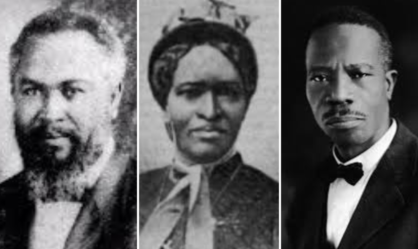 William J. Seymour, Lucy Farrow e Charles H. Mason. (Fotos domínio público)