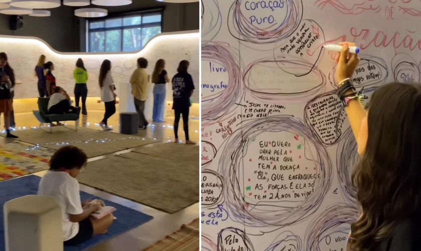 A sala de oração. (Foto: Reprodução/Instagram/Cassiano Machado)