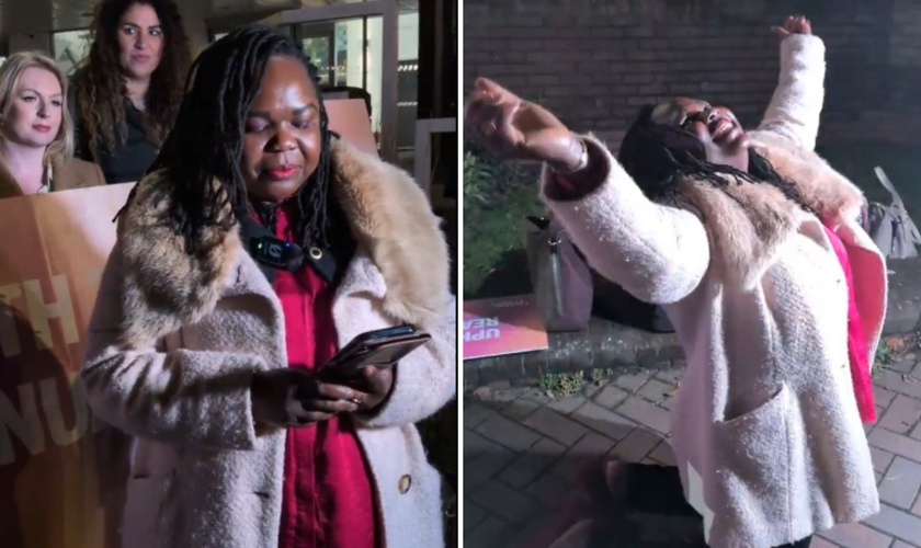 Jennifer Melle agradece a Deus, às orações e ao trabalho de seus advogados pela vitória na Justiça. (Captura de tela/X/Christian Concern)