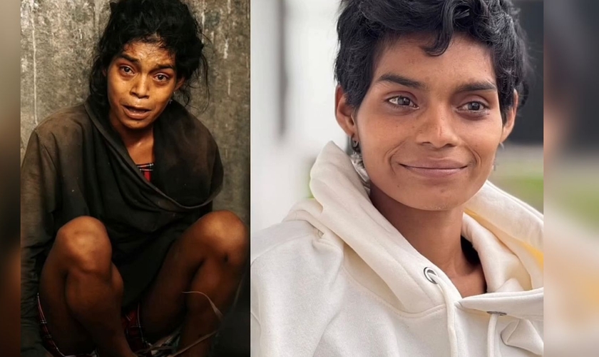 A jovem foi transformada após iniciar o tratamento com princípios cristãos. (Foto: Reprodução/Instagram/Grupo Novo Começo)