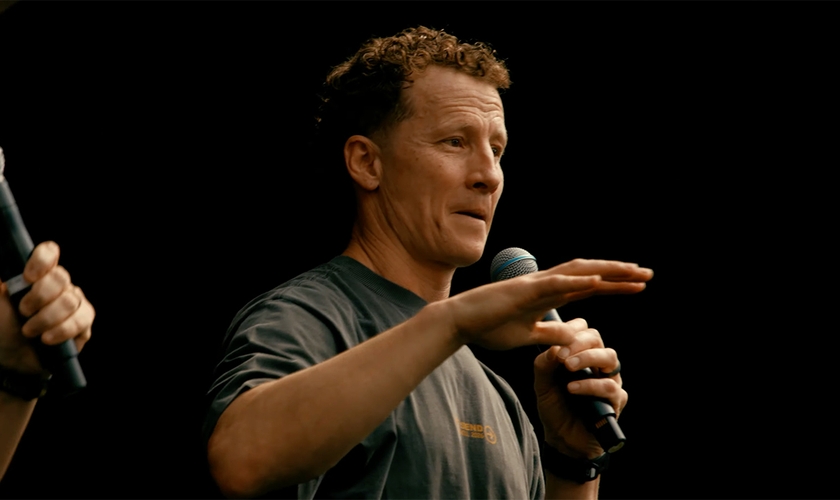 Andy Byrd no The Send Brasil 2026. (Foto: Reprodução/YouTube/Dunamis Movement)