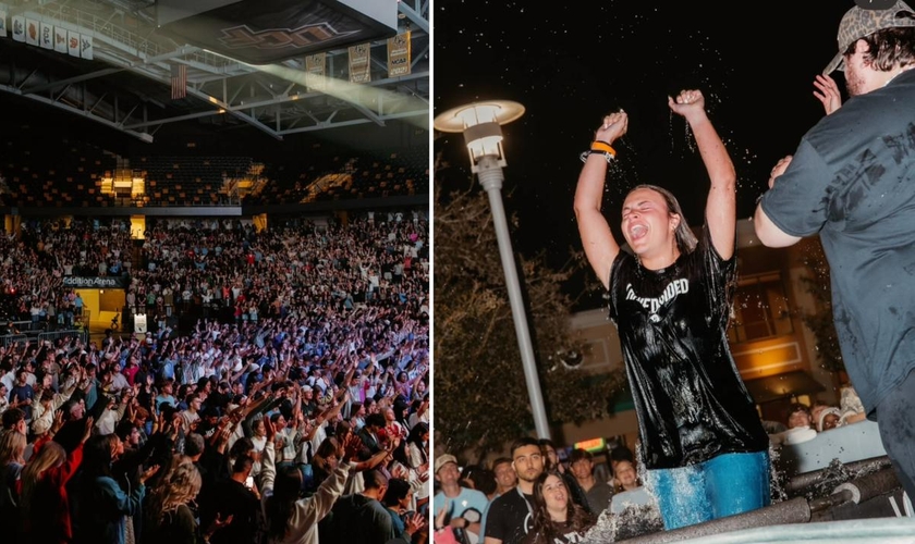 Mais de 5 mil estudantes louvaram a Deus no evento. (Foto: Reprodução/Instagram/Unite US)