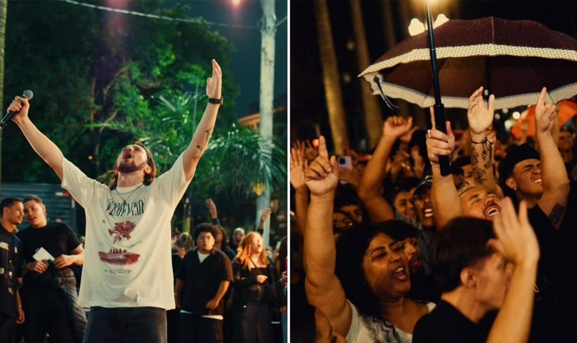 Os jovens se reuniram na Praça da Sé. (Foto: Reprodução/Instagram/Segundo Andar)