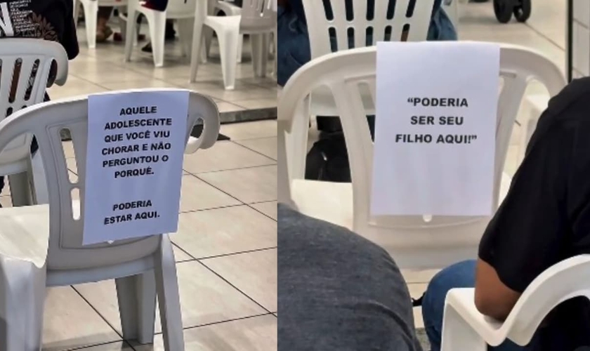 A ação foi feita na Igreja de Cristo em São Vicente (SP). (Foto: Reprodução/Instagram/Igreja De Cristo São Vicente).