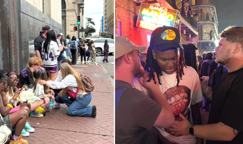 A ação evangelística nos EUA. (Foto: Reprodução/Instagram/Philip Renner)