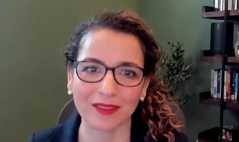 Lana Silk, presidente da Transform Iran, em entrevista á CBN News. (Captura de tela/YouTube/CBN News)