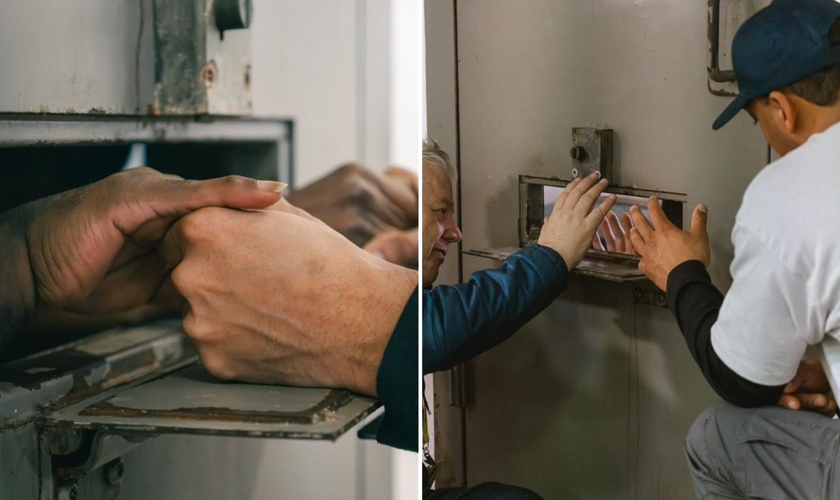 O evangelismo na prisão. (Foto: Reprodução/Instagram/Victory Reach)