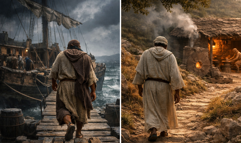 Profetas Jonas e Jeremias. (Imagem ilustrativa gerada por IA)