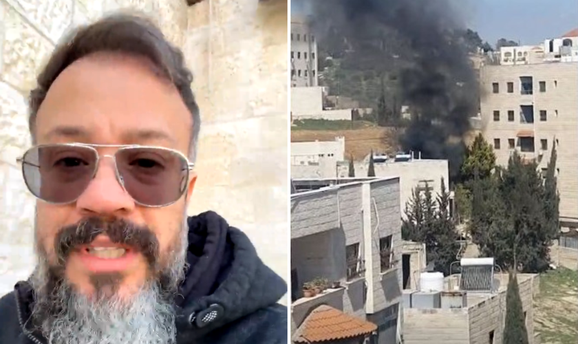 O pastor Homero Aziz relatou que um míssil atingiu a região de Marj el‑Hamam, em Amã, a poucos quilômetros de sua casa e da igreja onde atua. (Foto: Homero Aziz)