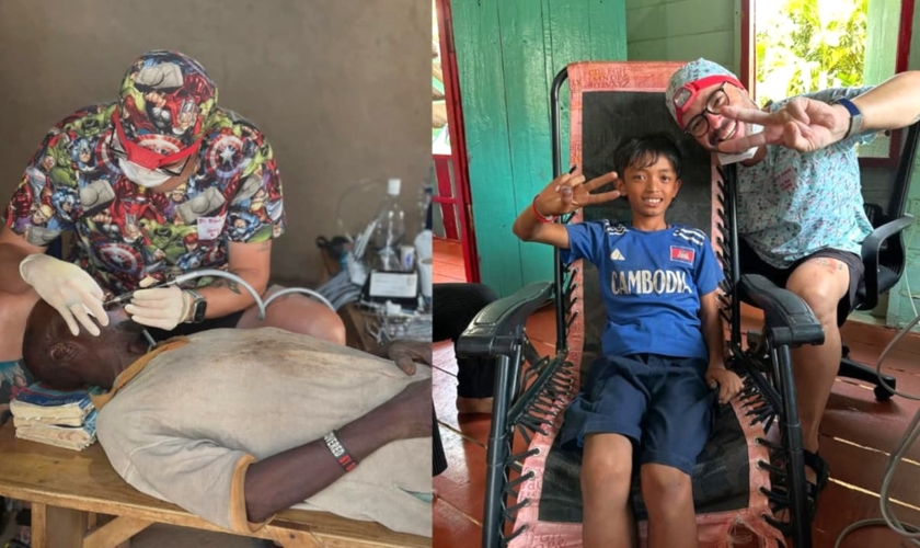 Bruno Armanhi faz atendimentos odontológicos gratuitamente em vários países. (Foto: Instagram/Bruno Armanhi).