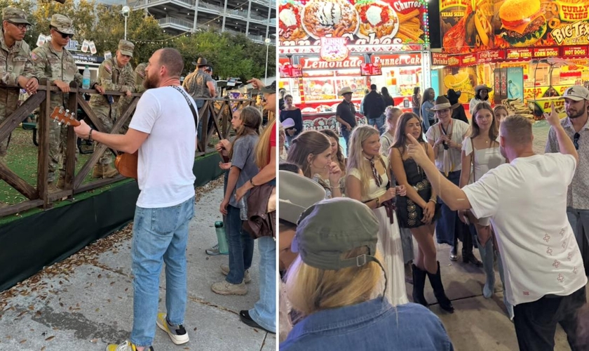 Muitos receberam orações nas ruas e foram tocados pelos Senhor. (Foto: Reprodução/Instagram/Philip Renner)