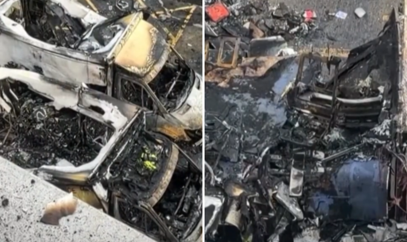 As quatro ambulâncias pertenciam ao Hatzola Northwest, instituição de caridade que apoia a comunidade judaica no Reino Unido. (Captura de tela/Instagram/Metrópoles)