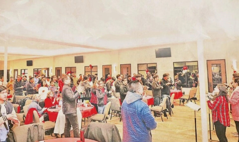 A igreja chinesa nos EUA. (Foto: Reprodução/Baptist Press)