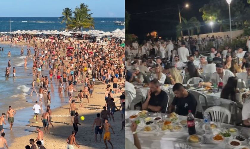 Jovens israelenses viajam à Bahia após o serviço militar. (Foto: Reprodução/Instagram/destinomorrosp/Reprodução/Instagram/oi.eusouamanda).