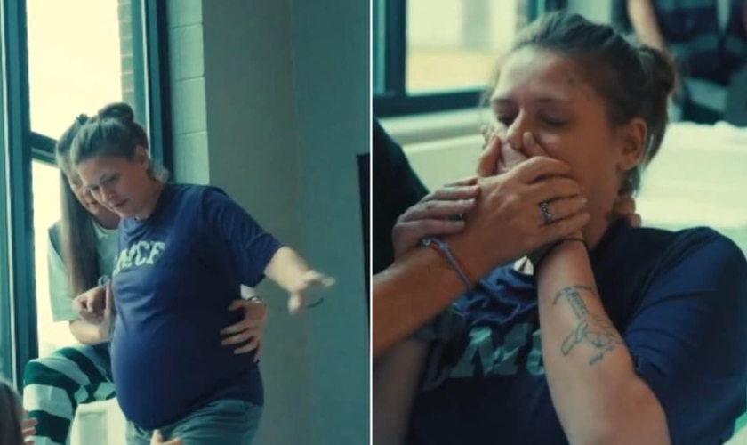 A mãe aceitou Jesus através de capelães na prisão. (Foto: Reprodução/Instagram/God Behind Bars).