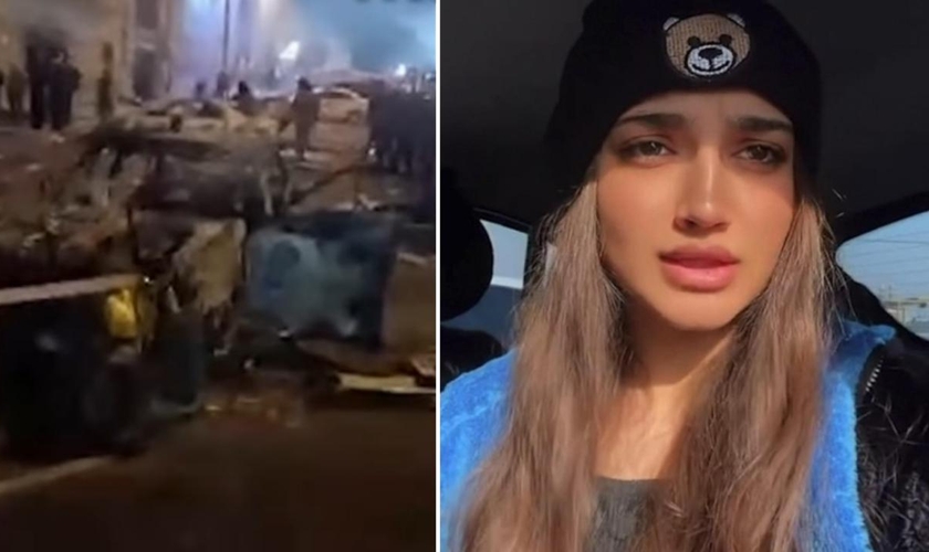 A adolescente foi assassinada em meio aos protestos no Irã. (Foto: Reprodução/YouTube/Metrópoles/CBN News)