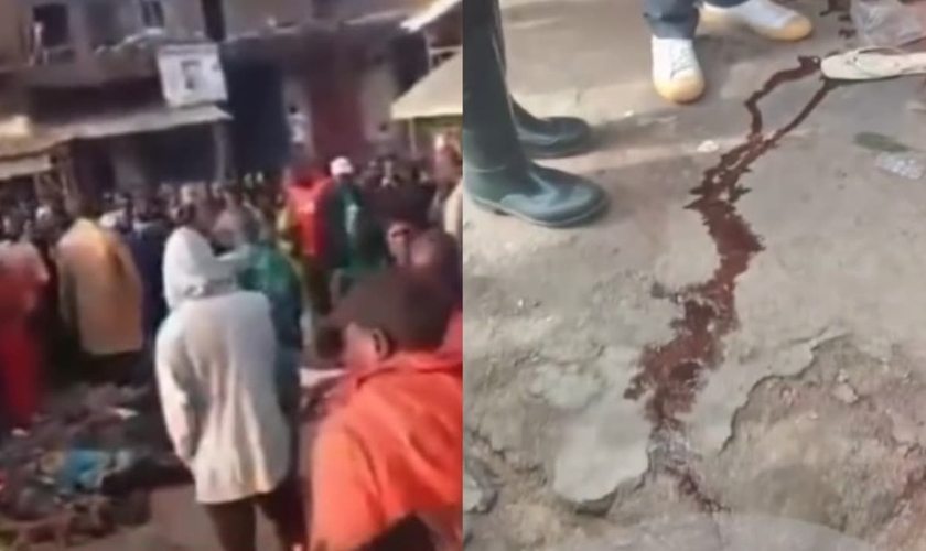 Homens armados abriram fogo na comunidade Gari Ya Waye. (Foto: Reprodução/Instagram/Seanfeucht/Reprodução/Instagram/Roots TV Nigéria).