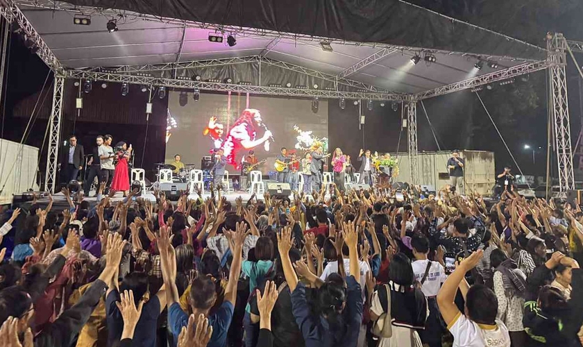 Uma das campanhas evangelísticas da CfaN no país. (Foto: Reprodução/CfaN)