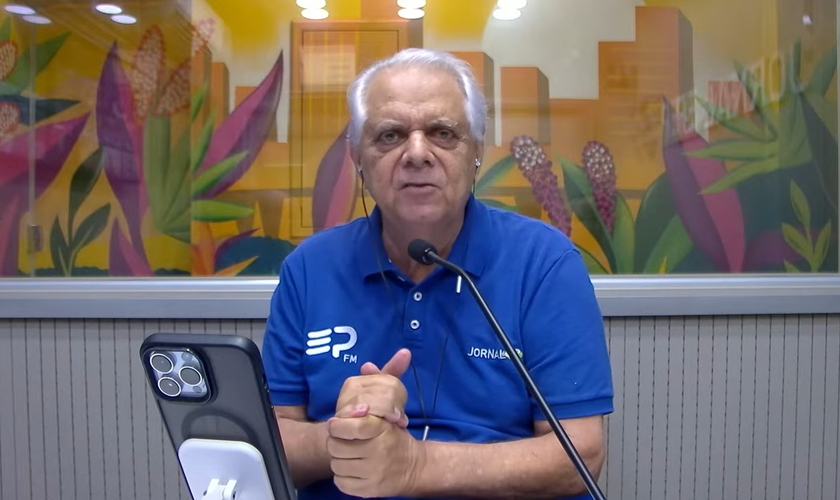 O jornalista José Carlos Magdalena. (Captura de tela/YouTube/Jornal da EP)