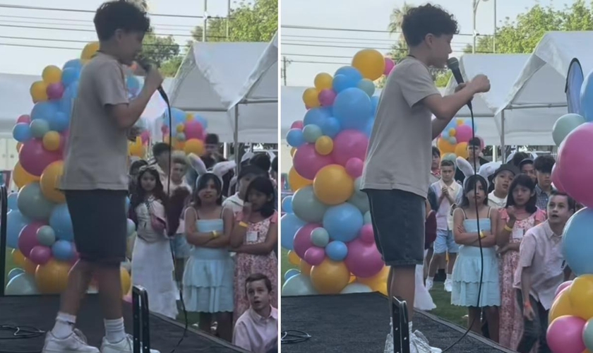 Carter pregando a Bíblia. (Foto: Reprodução/Instagram/Justice Coleman)