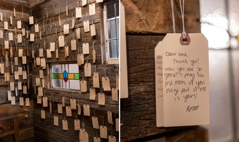 A capela de oração dentro da loja impacta muitos clientes que passam pelo local. (Foto: Reprodução/Philanthropy Fashion)