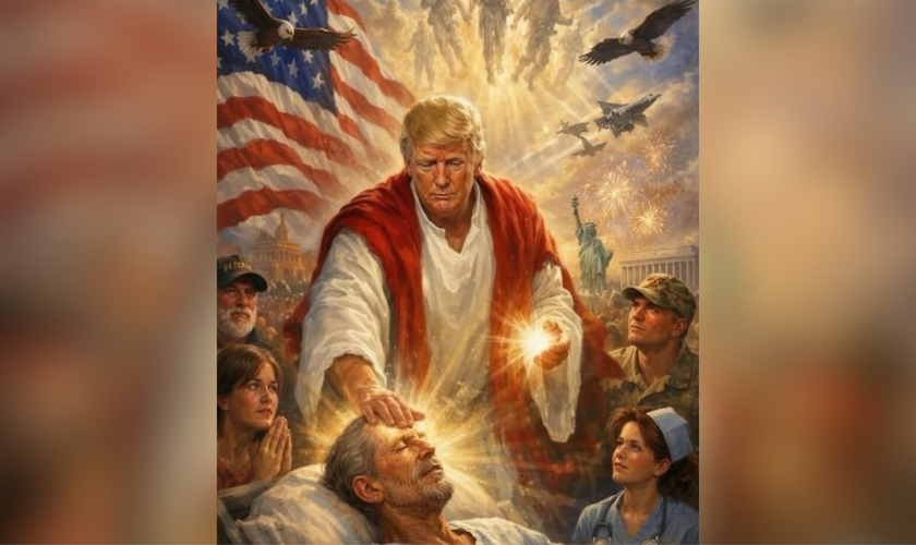 Post repercutido no Instagram após publicação de Trump ser apagada da Truth Social. (Captura de tela)