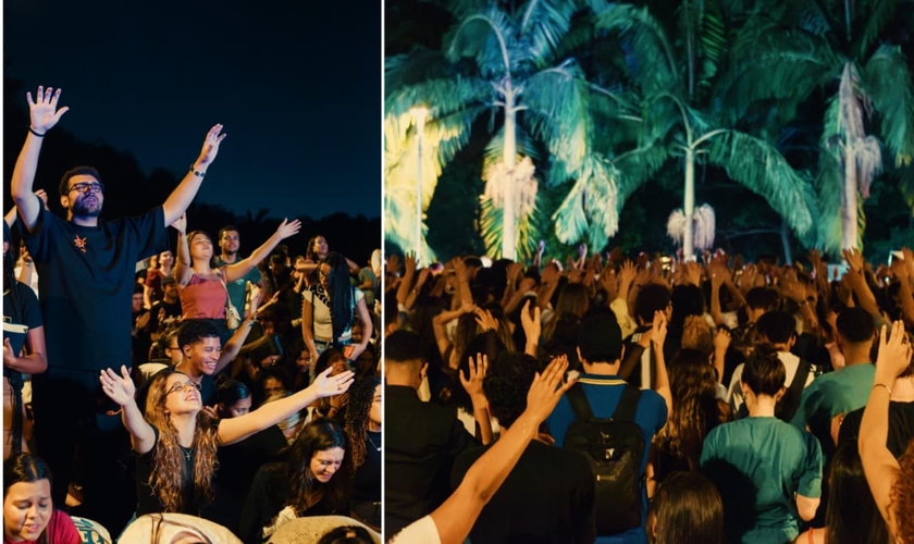 Culto do Dunamis Pockets na USP. (Foto: Dunamis Pockets).